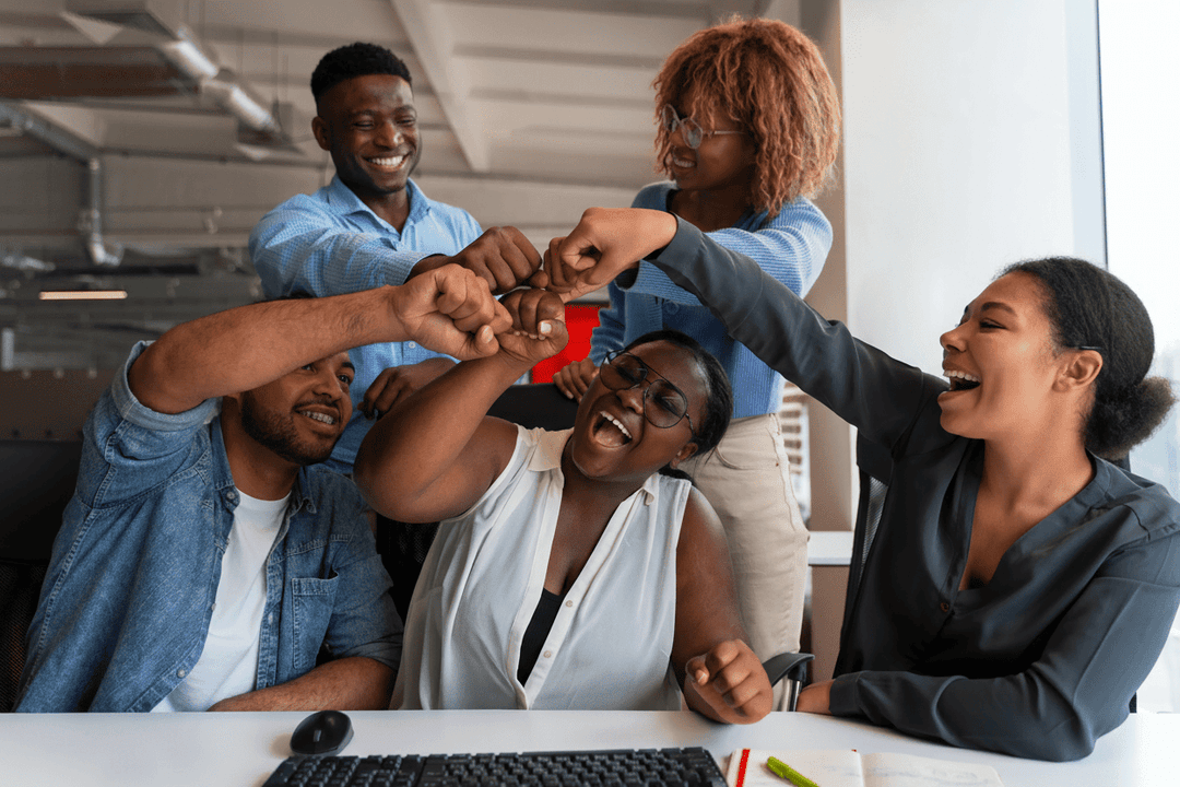 Professional businessman in suit working at office desk